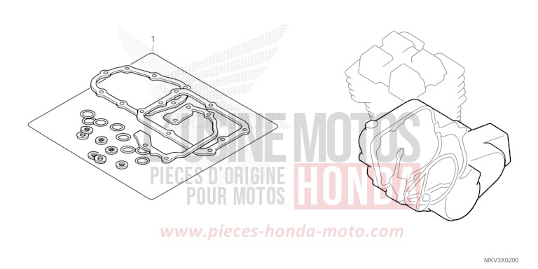 TROUSSE DE JOINT B von Forza 750 MAT BALLISTIC BLACK METALLIC (NHA86) von 2023